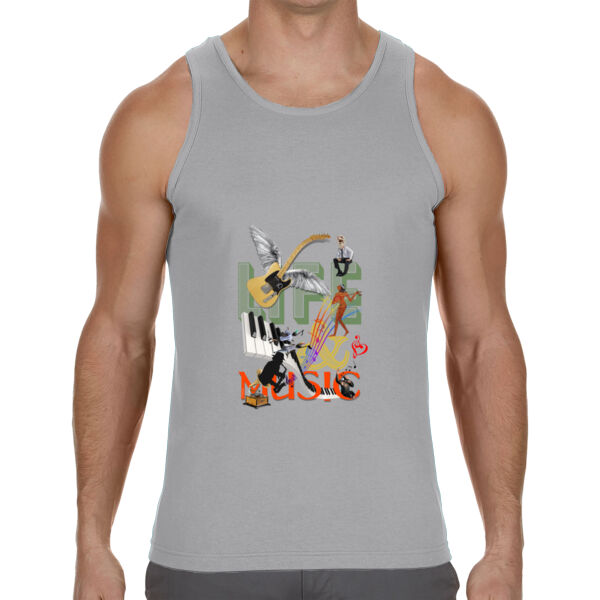 Life&Music  - Camiseta Sin mangas de Hombre Texas Thumbnail