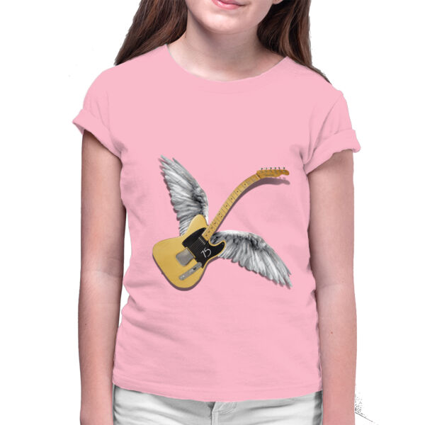 Guitar Fly - Camiseta de niña 100% Algodon Jamaica Thumbnail