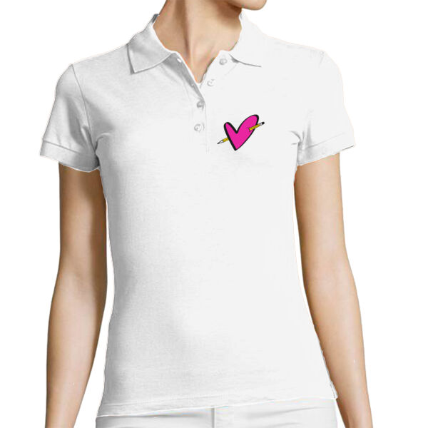 Loving - Polo de mujer Star 100% algodon Thumbnail